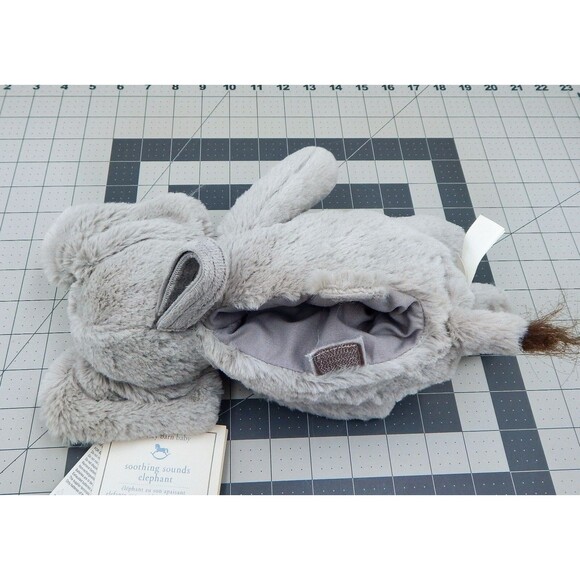 Pottery Barns Kids PBK Baby Soothing Sounds Elephant Plush Gray w/Tags Works - Picture 11 of 13
